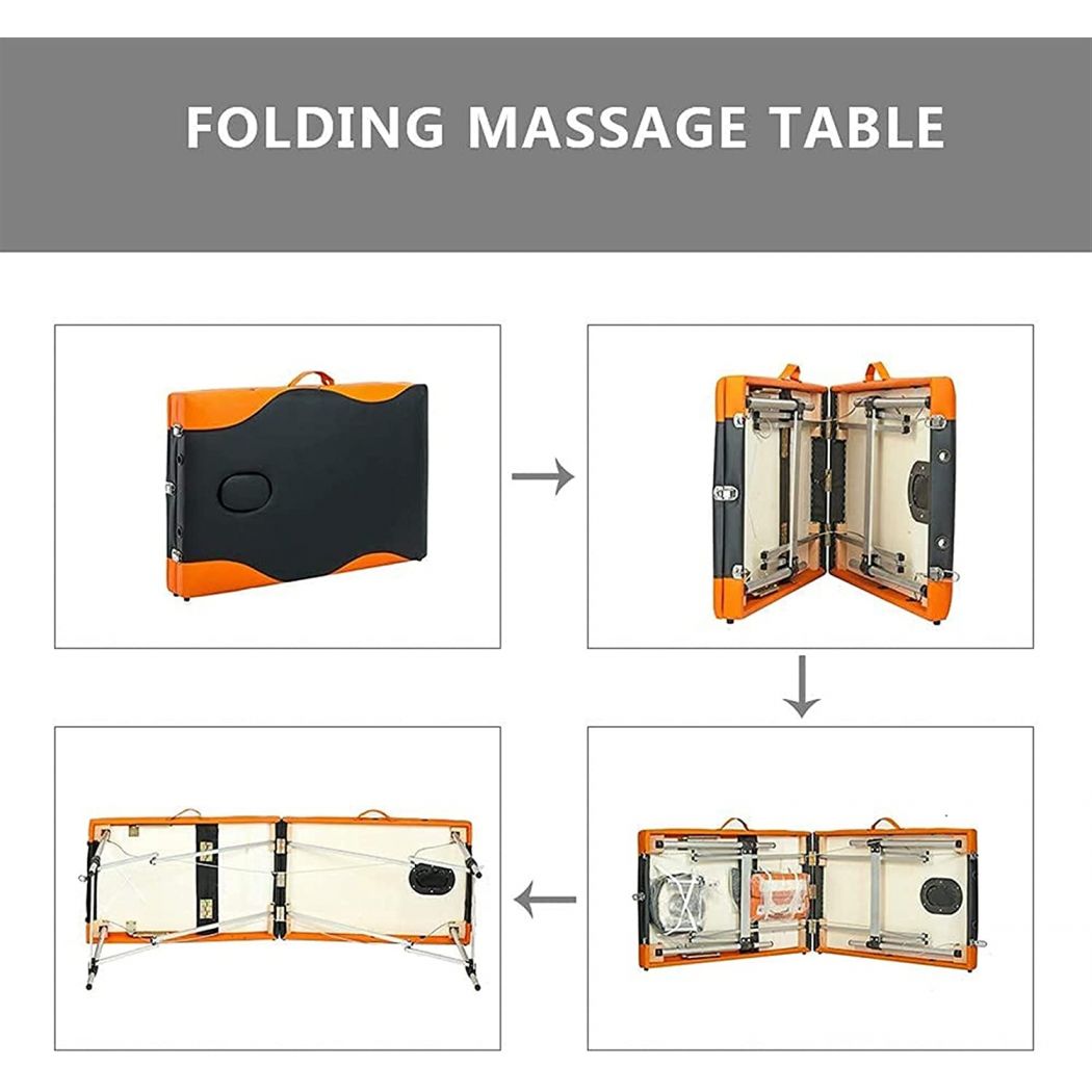 Beauty Salon Professional Adjustable Folding Facial Massage Bed